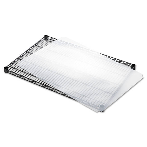 Alera 36" W x 24" D Shelf Liners for Wire Shelving in Clear Plastic